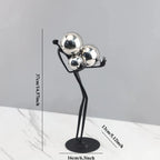 Human Sculpture with Decorative Metal Balls | Mixed (Metal and) Figure Sculpture | in-room display | Abstract home decor | House of Avana