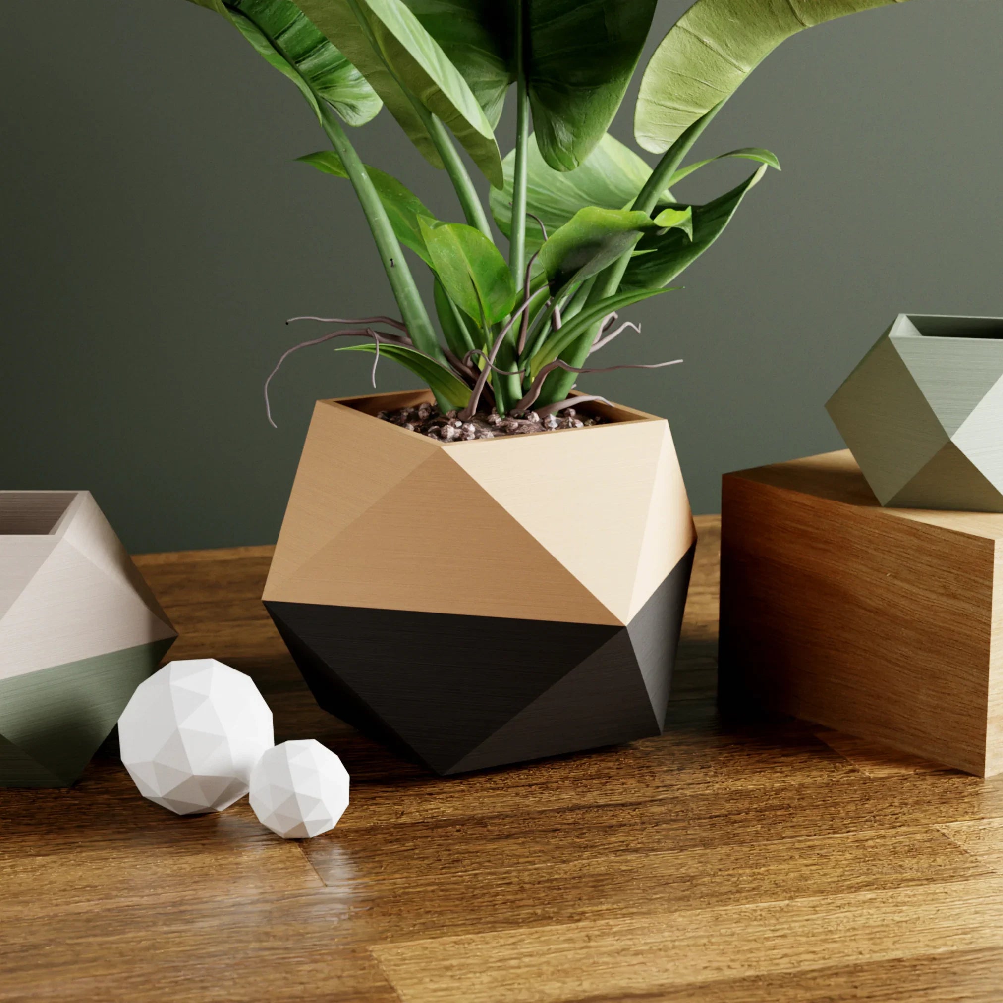 Ico Planter, side view - House Of Avana