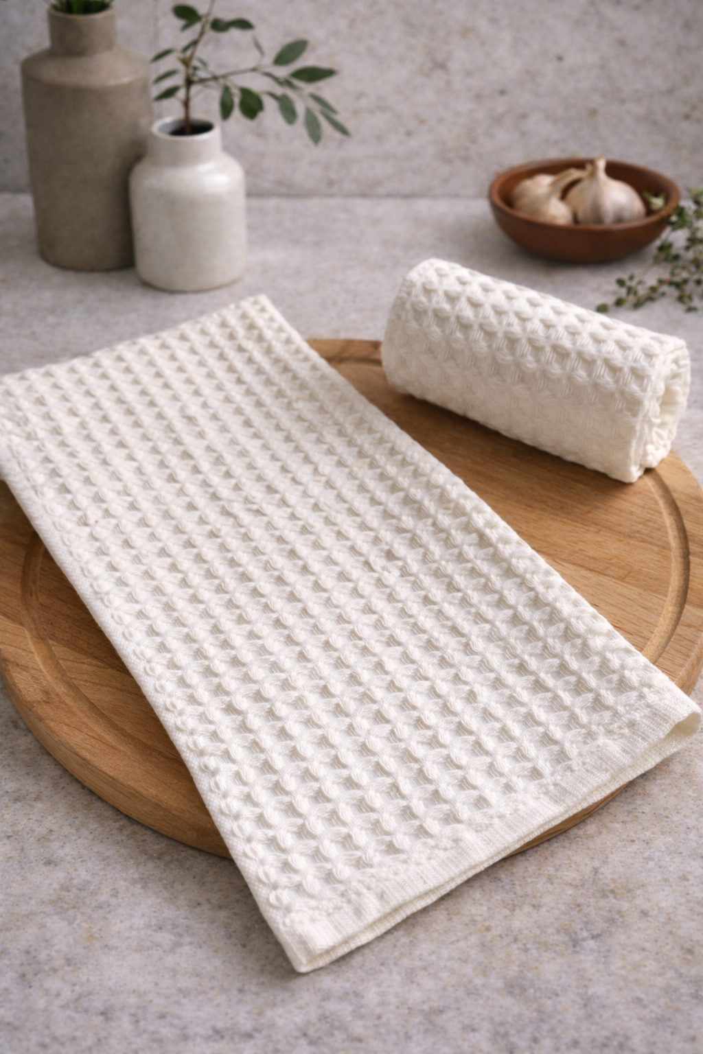 2pc Kitchen Waffle Towel Set