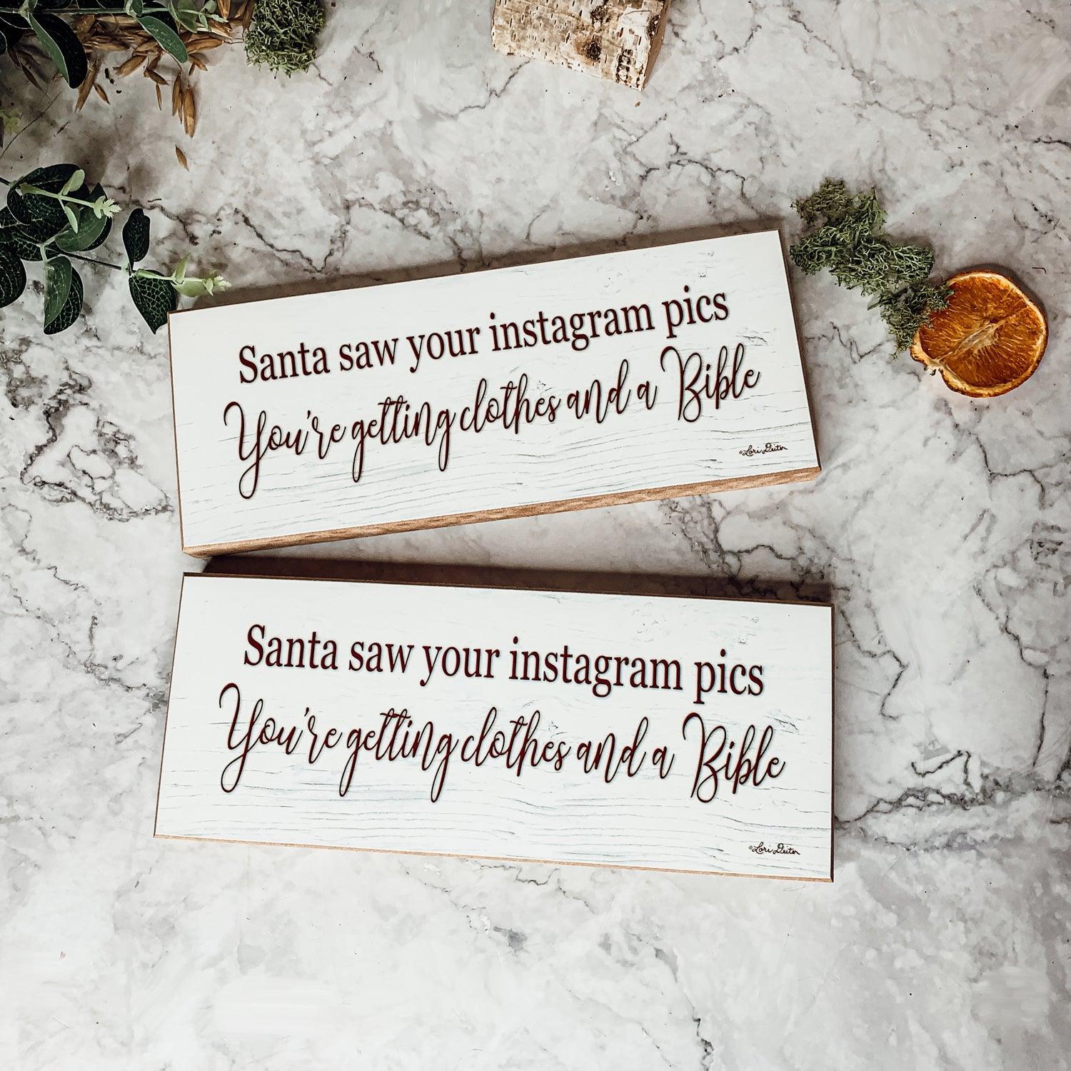 Santa Seen Your IG Sign Gia Roma