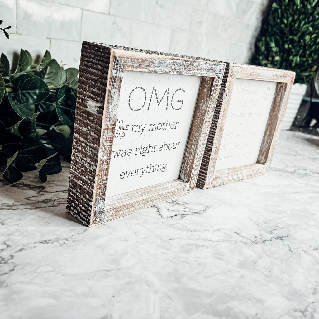 OMG Mom - Double Sided 6" Gia Roma