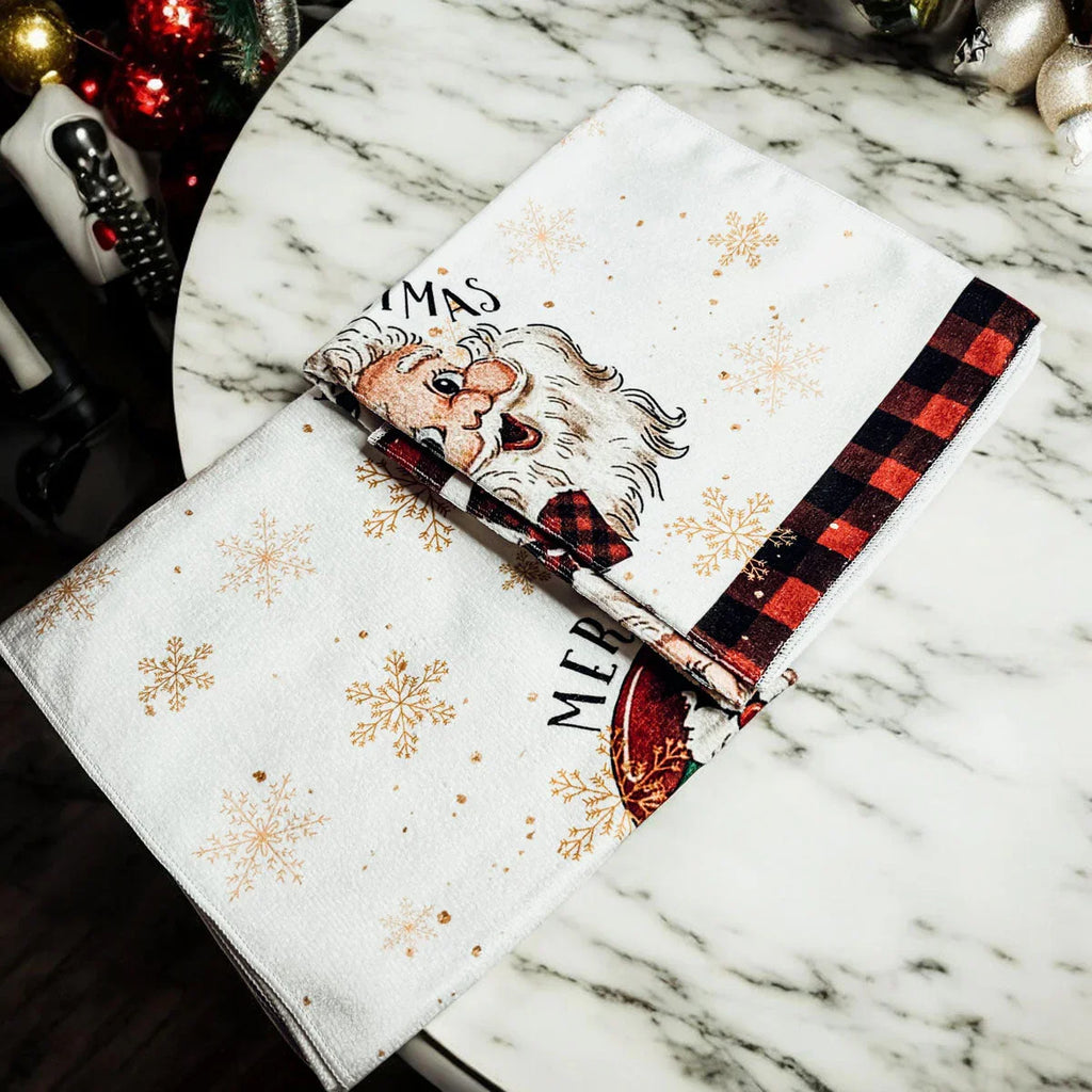 Vintage Santa Hand Towel Gia Roma