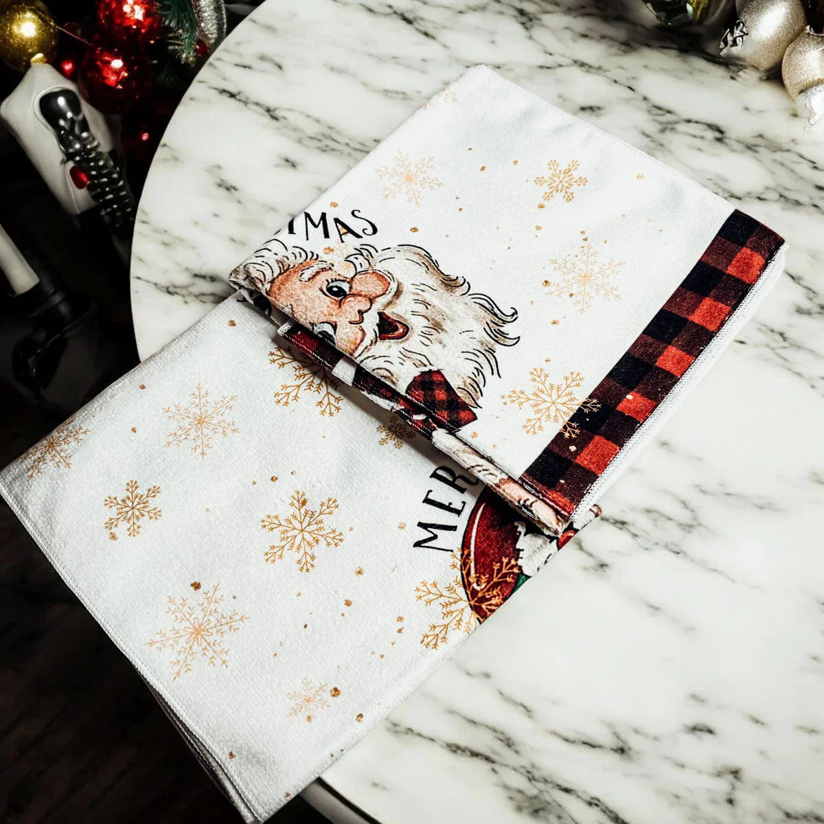 Vintage Santa Hand Towel Gia Roma