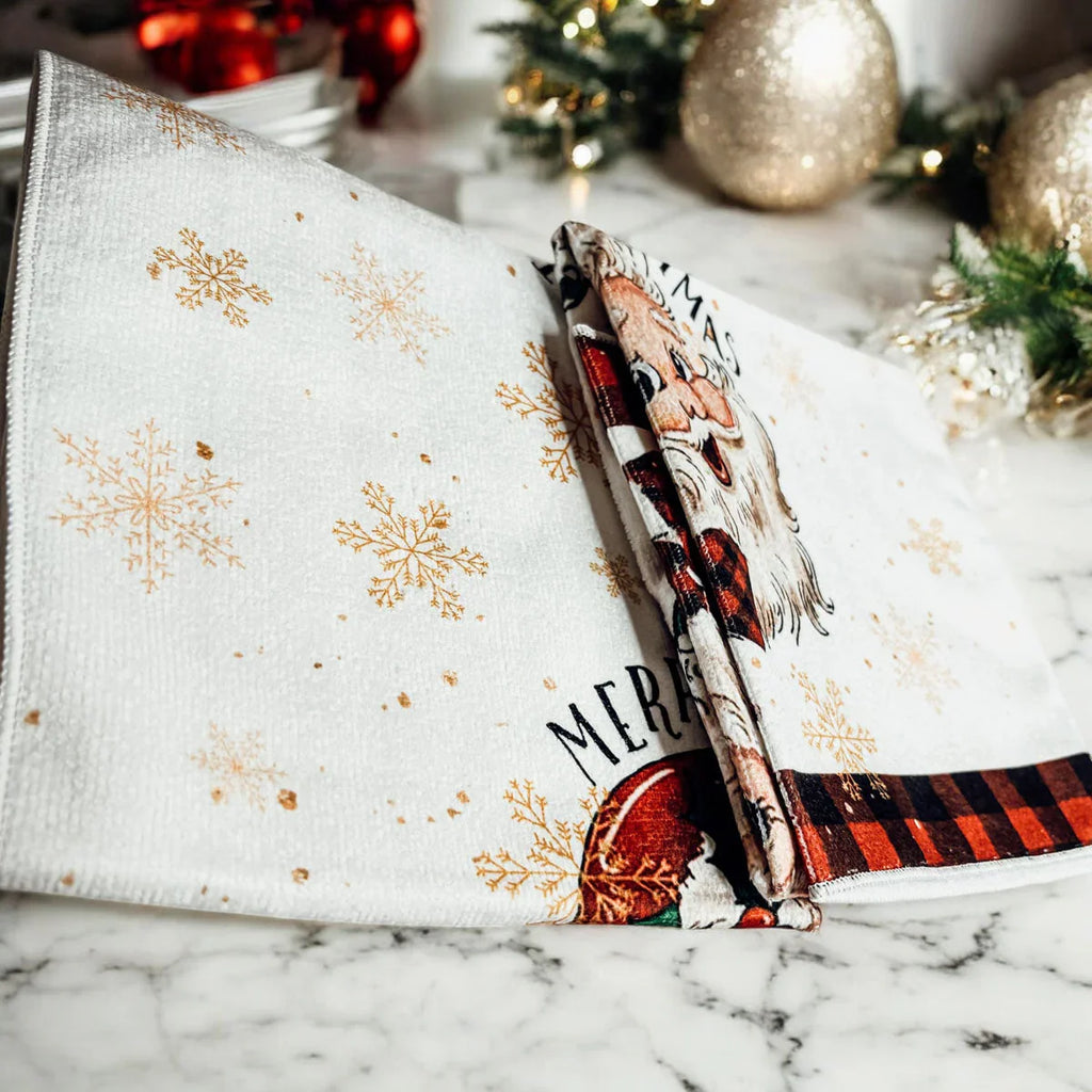 Vintage Santa Hand Towel Gia Roma