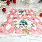 Pink Christmas Hand Towel Gia Roma