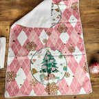 Pink Christmas Hand Towel Gia Roma