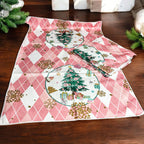 Pink Christmas Hand Towel Gia Roma