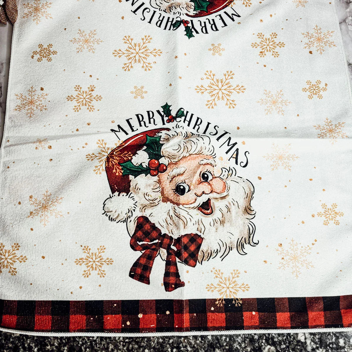 Vintage Santa Hand Towel Gia Roma