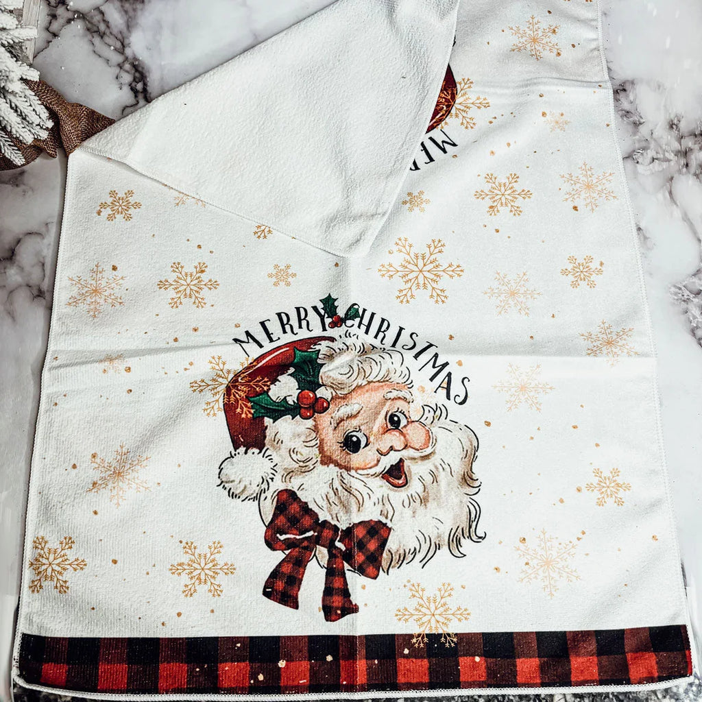 Vintage Santa Hand Towel Gia Roma