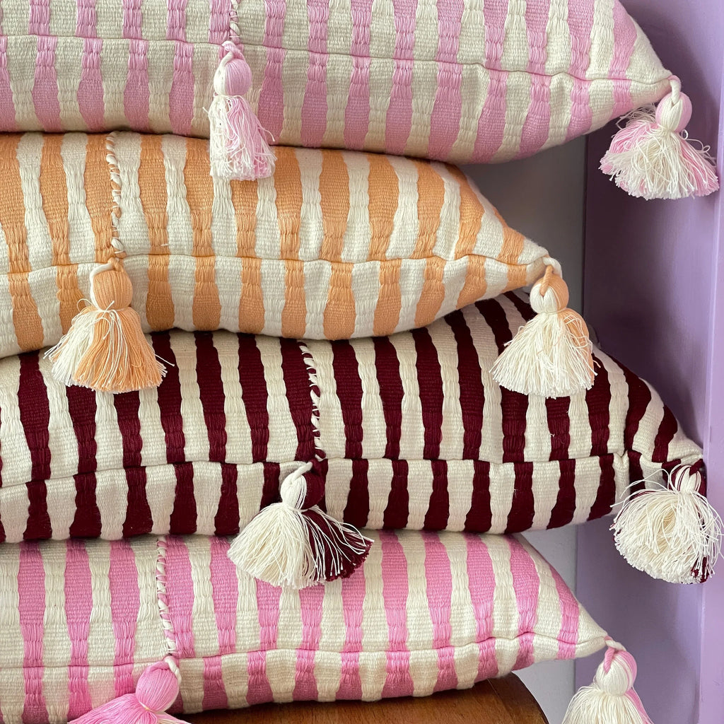 Antigua Pillow - Bubblegum Pink Archive New York