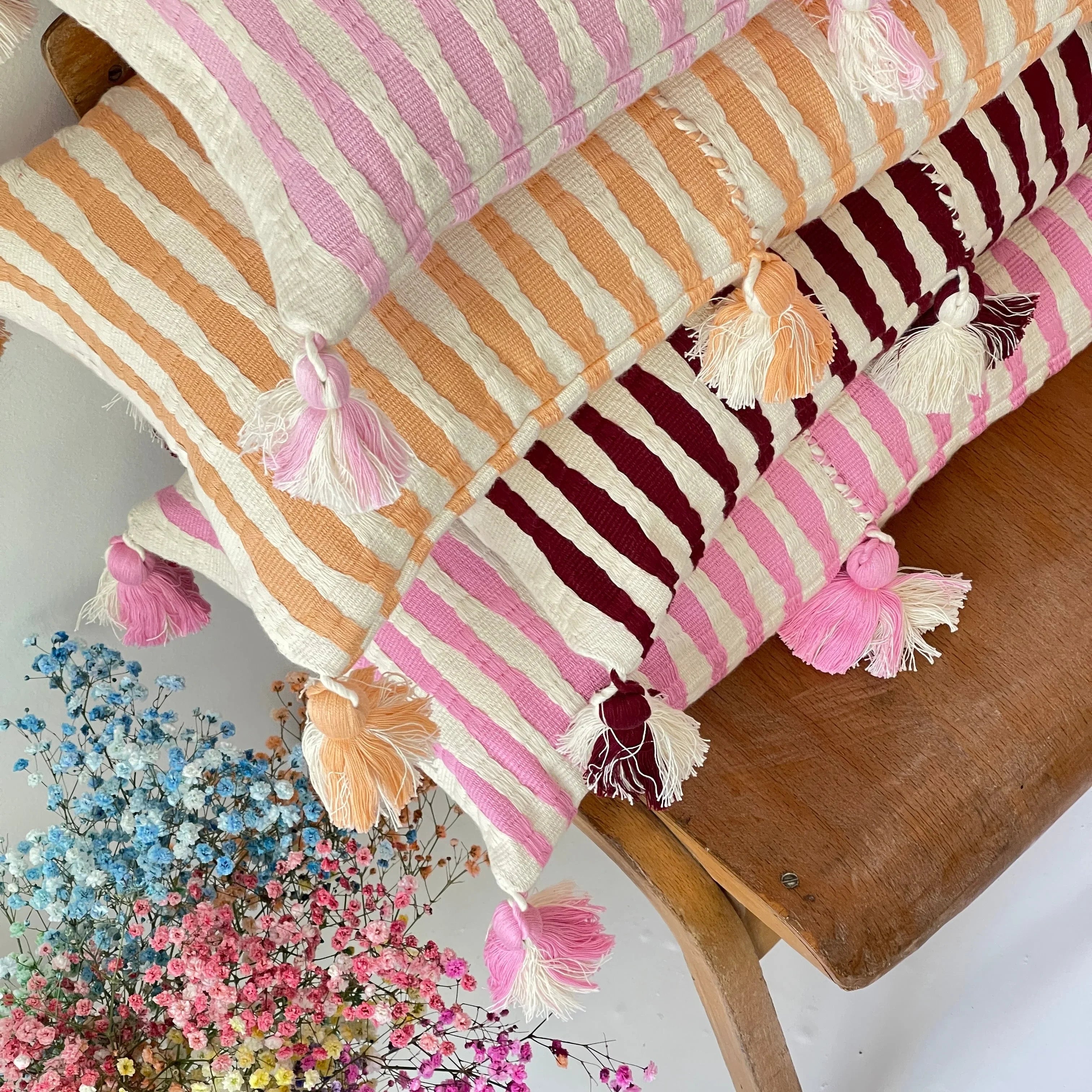 Antigua Pillow - Baby Pink Archive New York