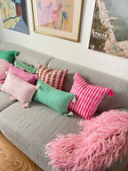 Antigua Pillow - Neon Pink and Yellow Archive New York