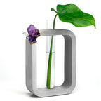 Purple glass propagation station, self-watering planter - House of Avana