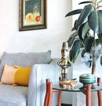 Antigua Pillow - Peach & Ochre Colorblocked Archive New York