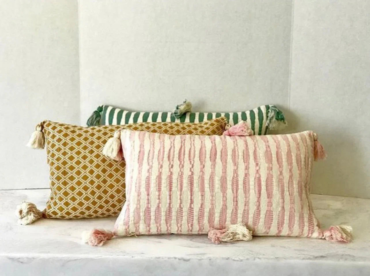 Antigua Pillow- Naturally Dyed Faded Pink Archive New York