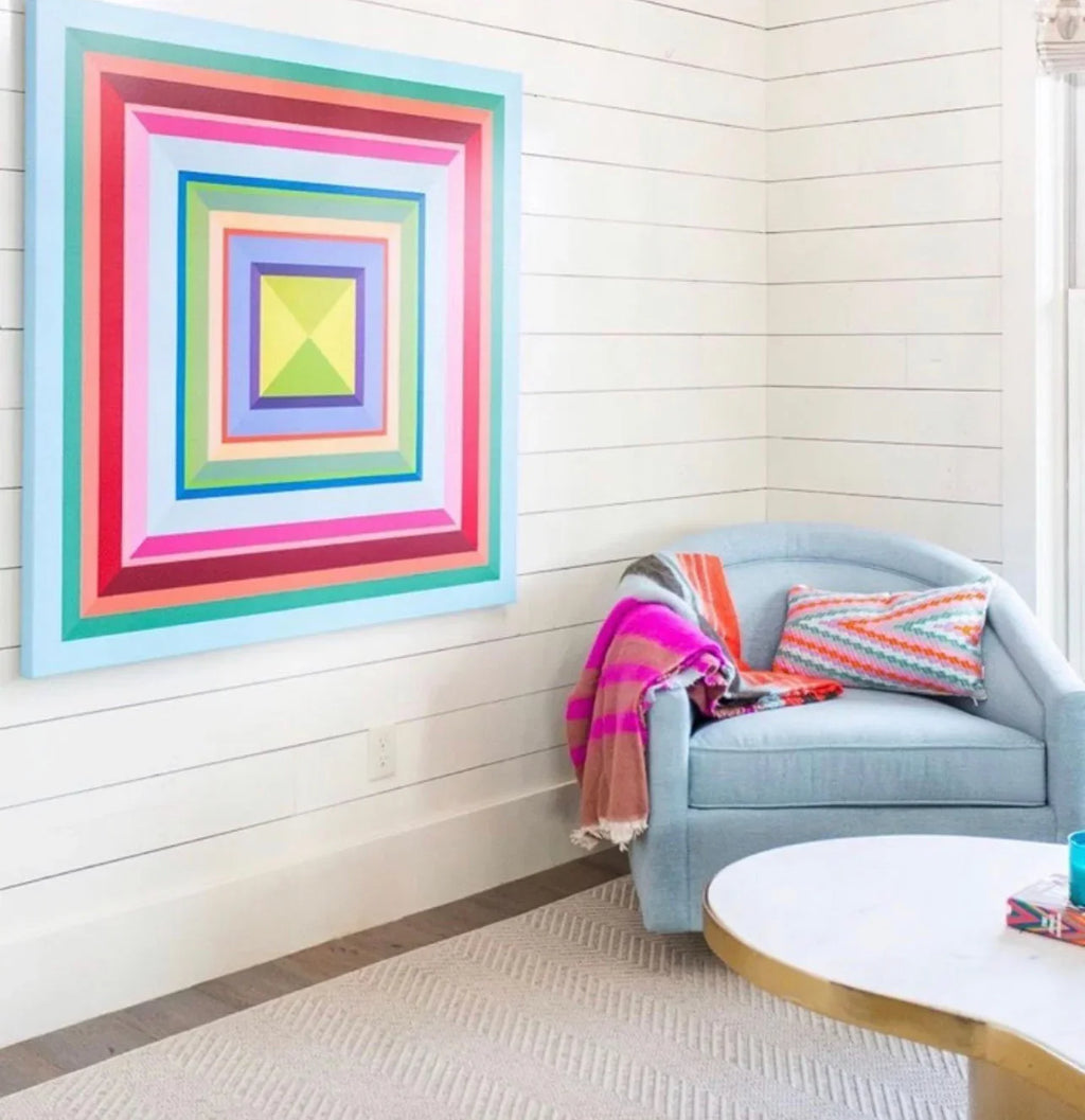 Almolonga Zig Zag Pillow - Orange Multi Archive New York