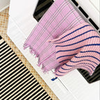 Chiapas Plaid Lilac Kitchen Towel Archive New York