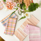 Peach Chambray Kitchen Towel Archive New York