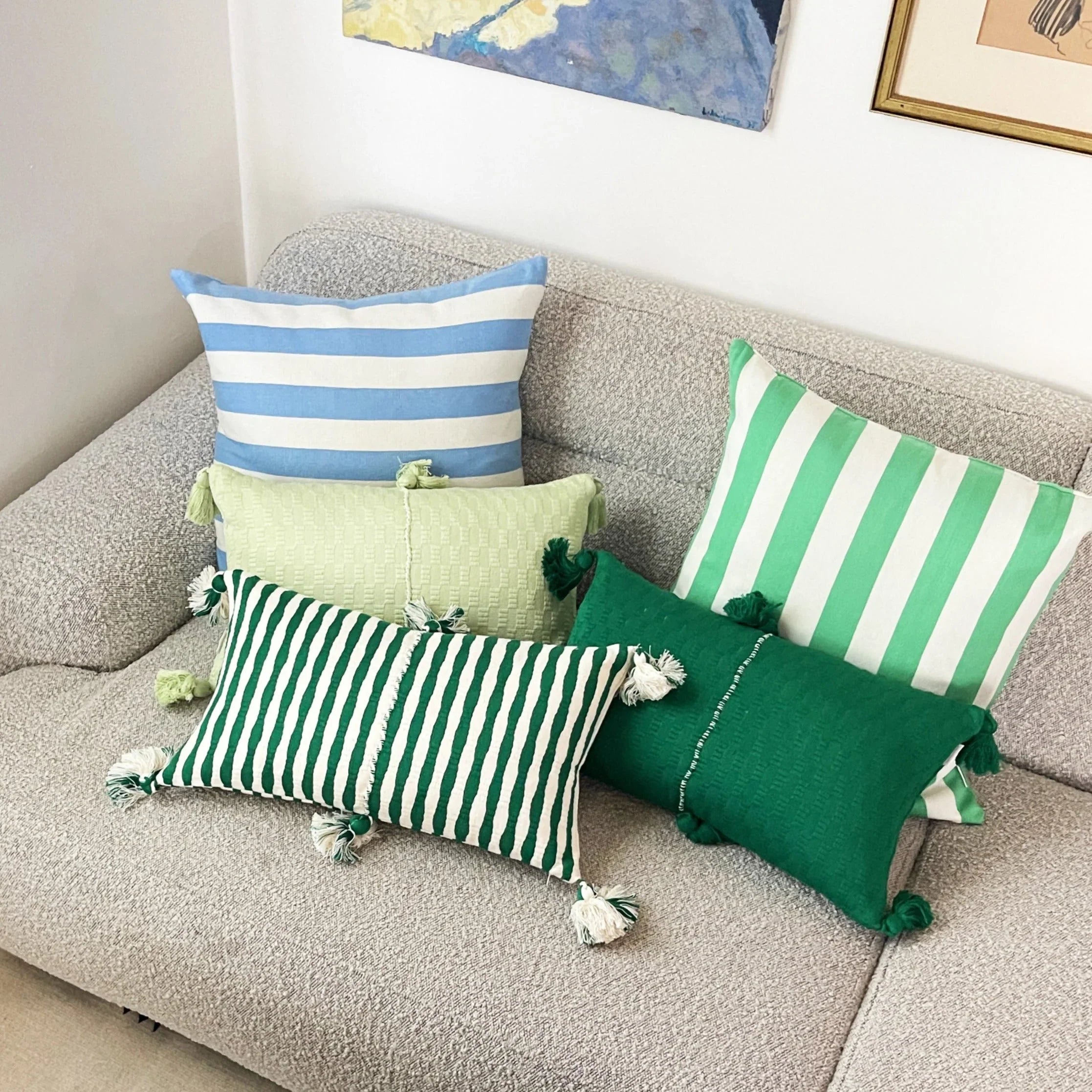 Antigua Pillow - Emerald Green Archive New York