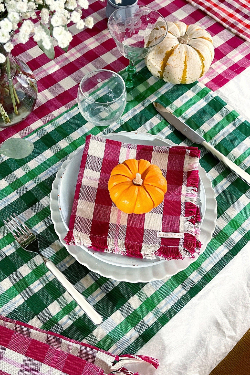 Abigail Plaid Party Napkin Archive New York