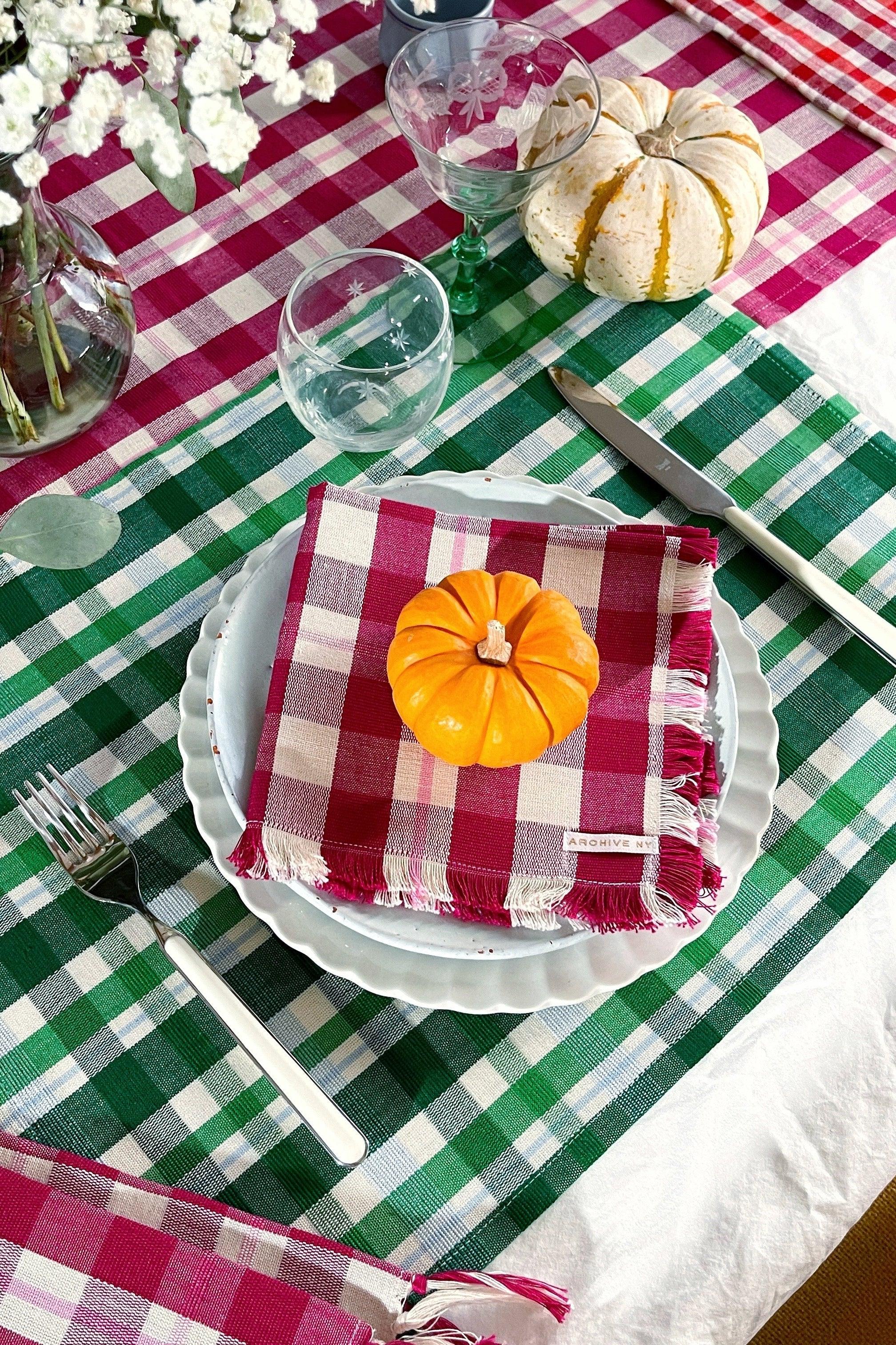 Abigail Plaid Party Napkin Archive New York