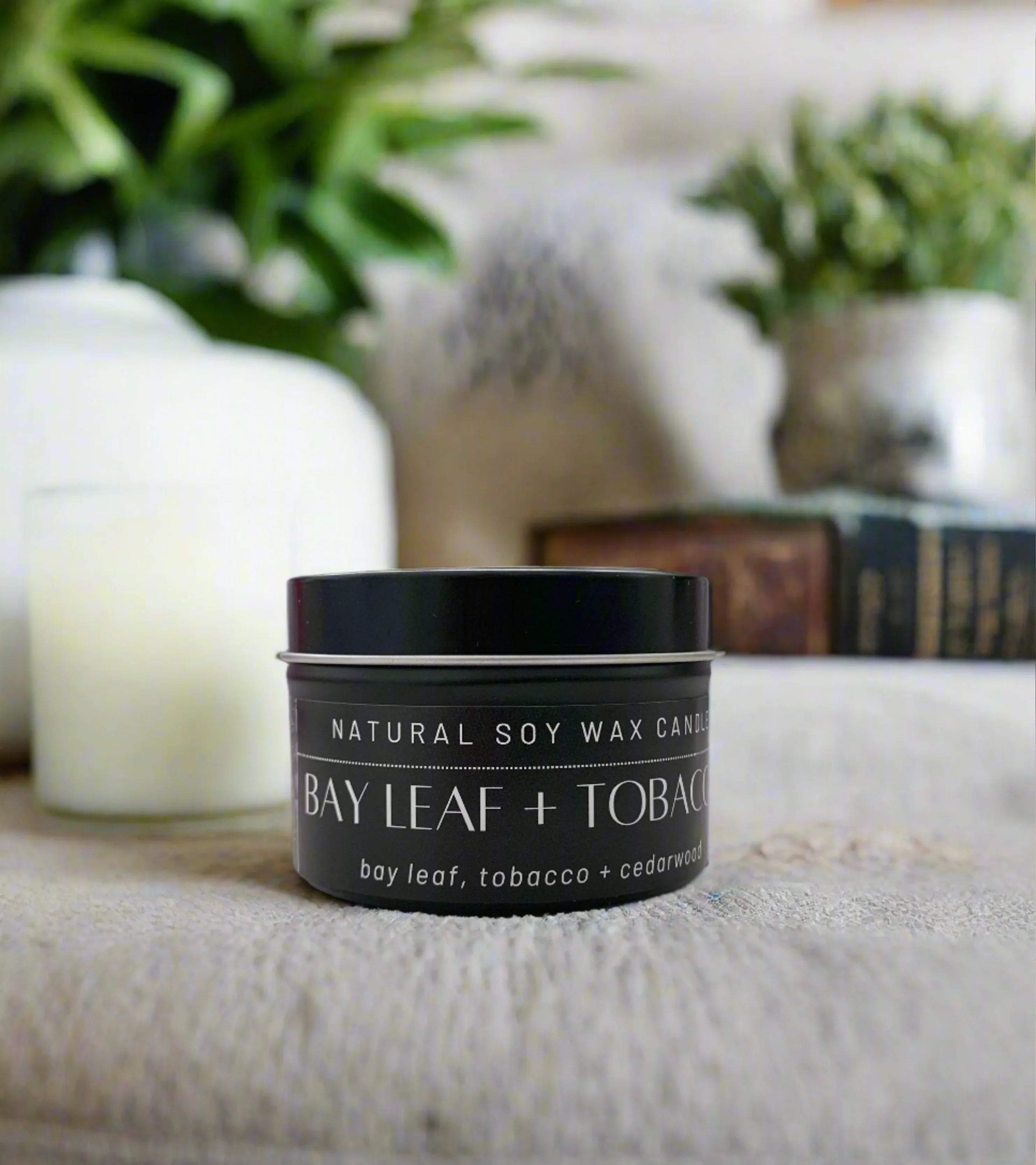 Bay Leaf + Tobacco - 4oz Soy Candle Augustine + Matter Candle Studio LLC