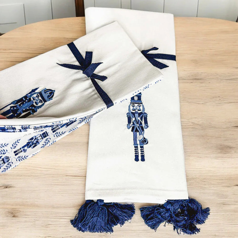 Nutcracker Tea Towel Blue Gia Roma