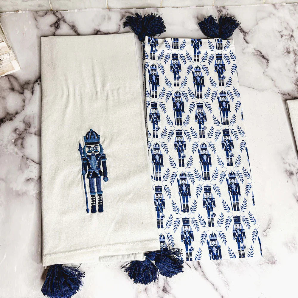 Nutcracker Tea Towel Blue Gia Roma