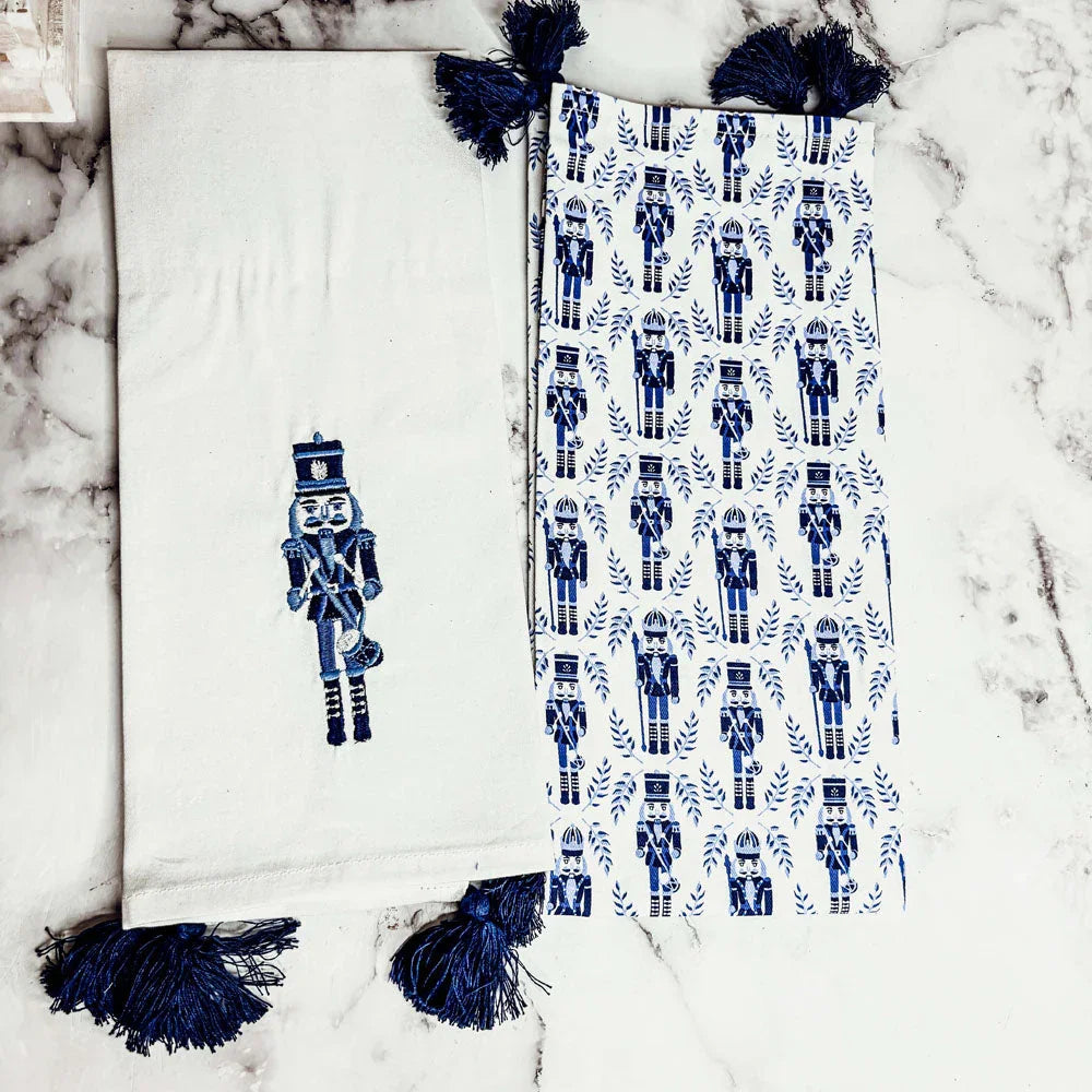 Nutcracker Tea Towel Blue Gia Roma