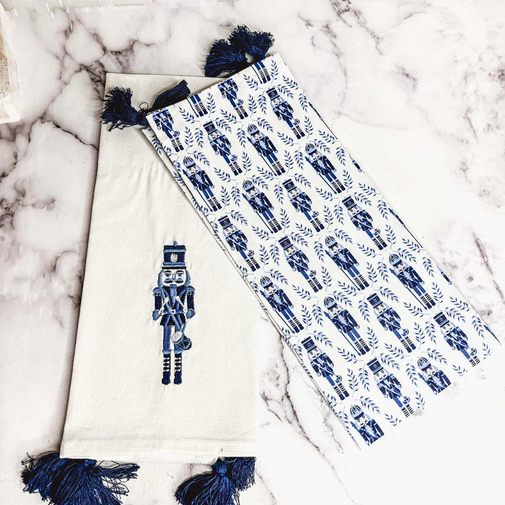 Nutcracker Tea Towel Blue Gia Roma