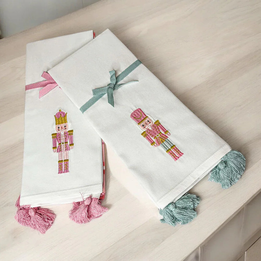 Nutcracker Tea Towel Pink Gia Roma
