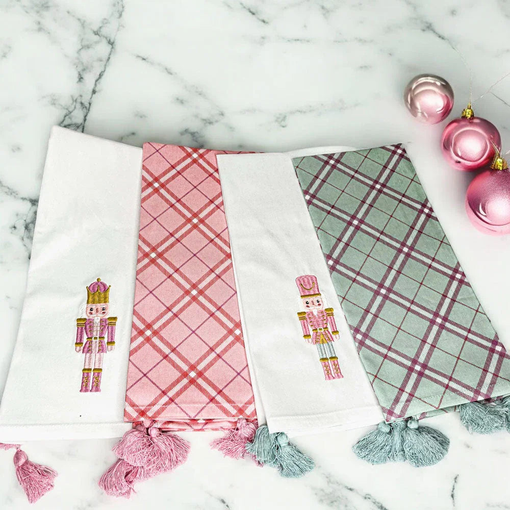 Nutcracker Tea Towel Pink Gia Roma