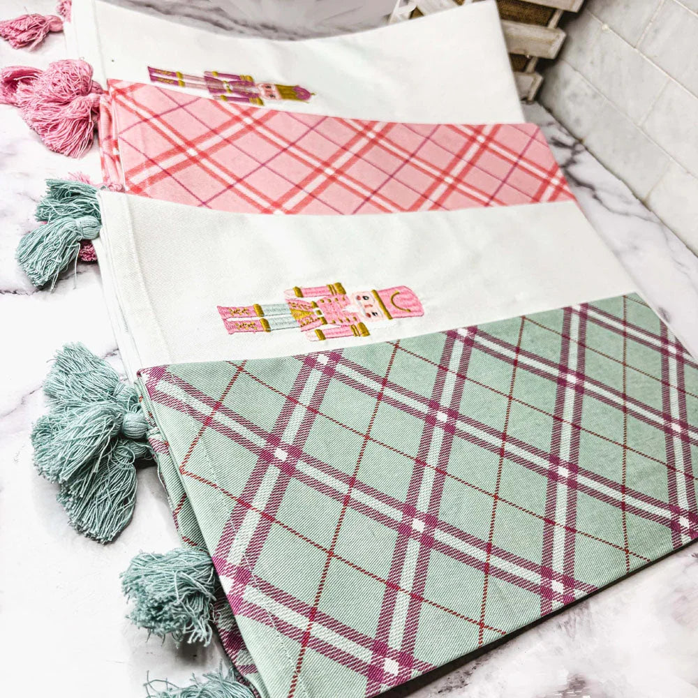 Nutcracker Tea Towel Pink Gia Roma