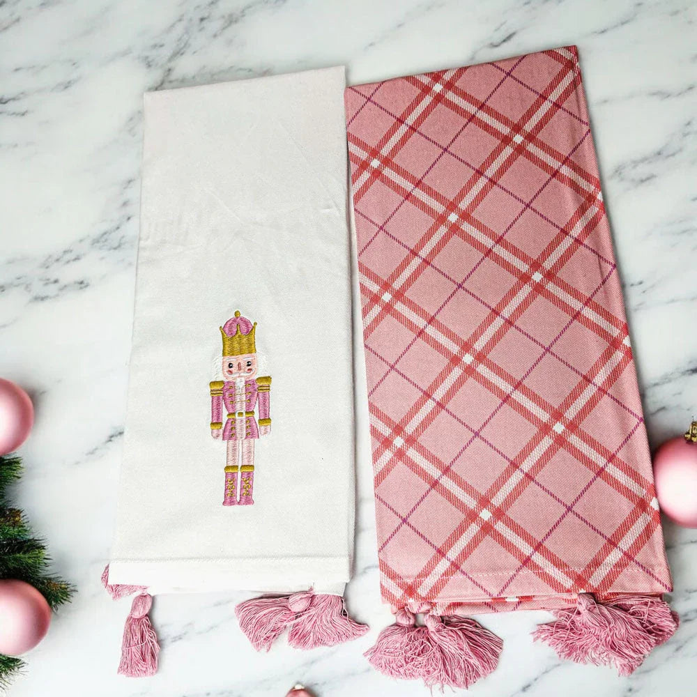 Nutcracker Tea Towel Pink Gia Roma