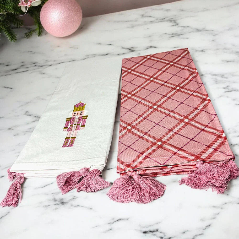Nutcracker Tea Towel Pink Gia Roma