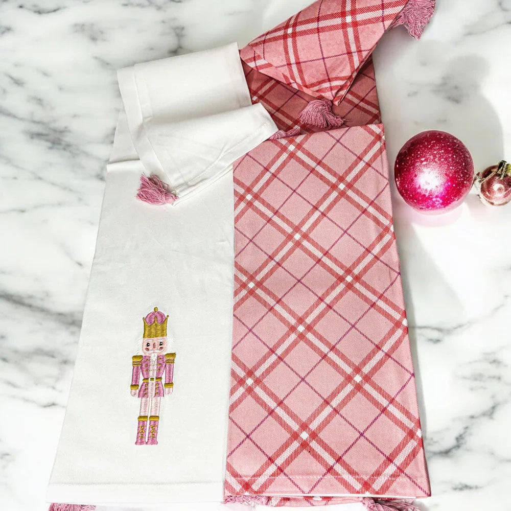 Nutcracker Tea Towel Pink Gia Roma
