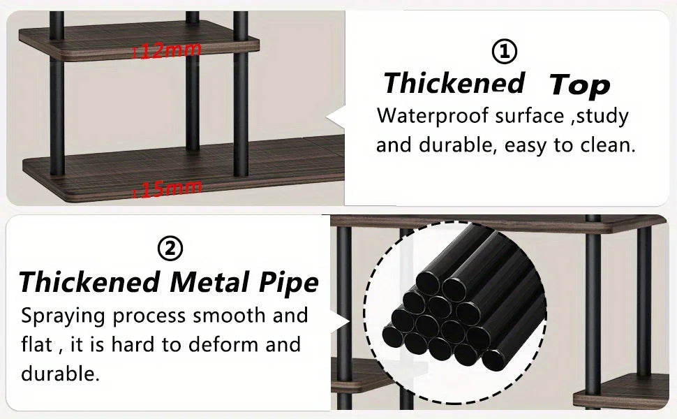 Plant Stand Indoor Corner Tiered Metal Plant Organizer 4 Tier 10 Pot Ladder Flower Holder Display Multiple Plants for Window Garden Balcony Living Room, Black, Utility Racks House Of Avana [[SKU:HOA-PLN-010]]