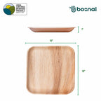 Bosnal - Palm Leaf Biodegradable Plates, 10 inch, Square Bosnal