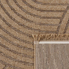 In- & Outdoor Rug Cologne with Modern Lines & Circles in Beige RugYourHome