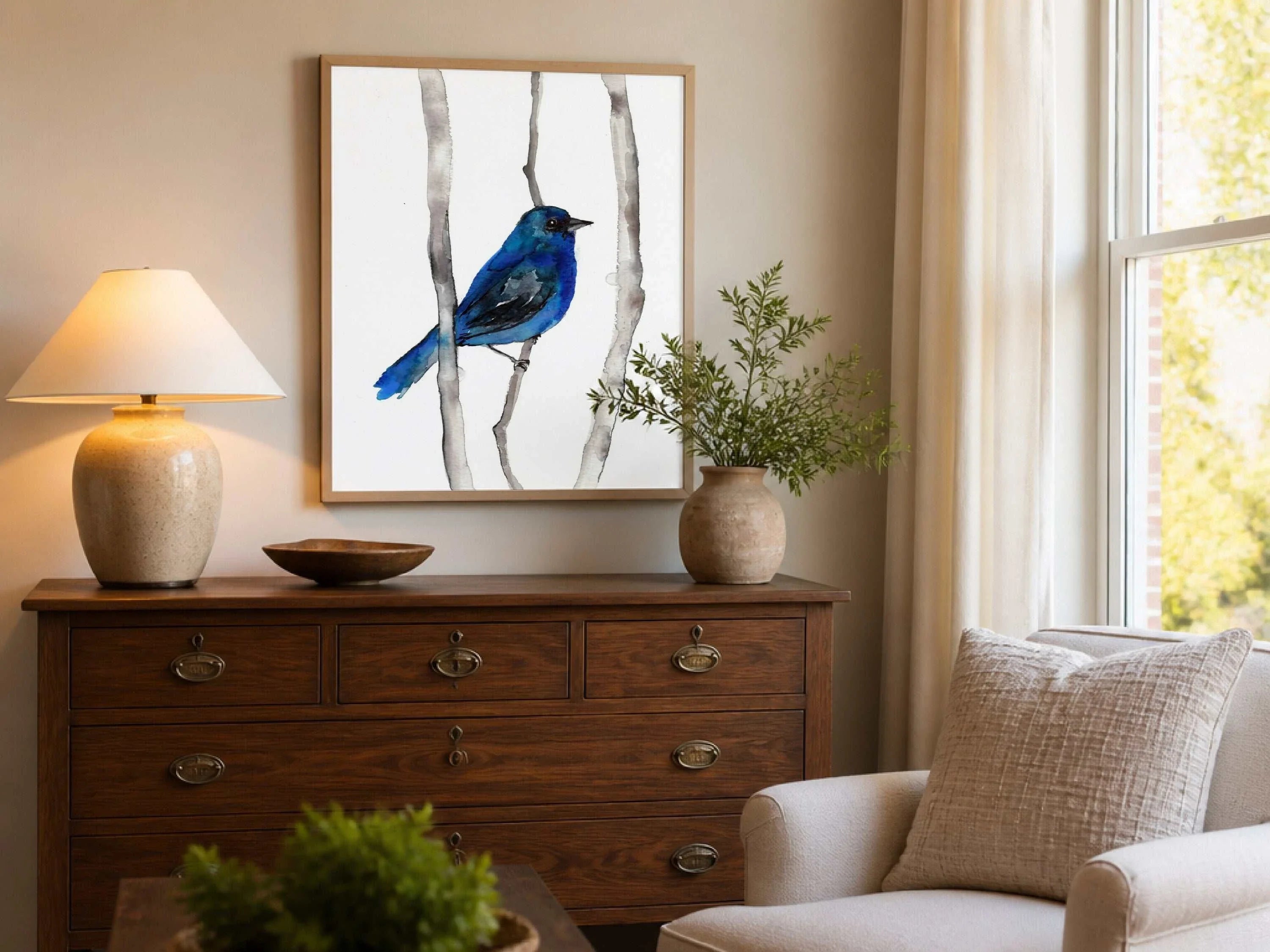 Indigo Bunting Art Print