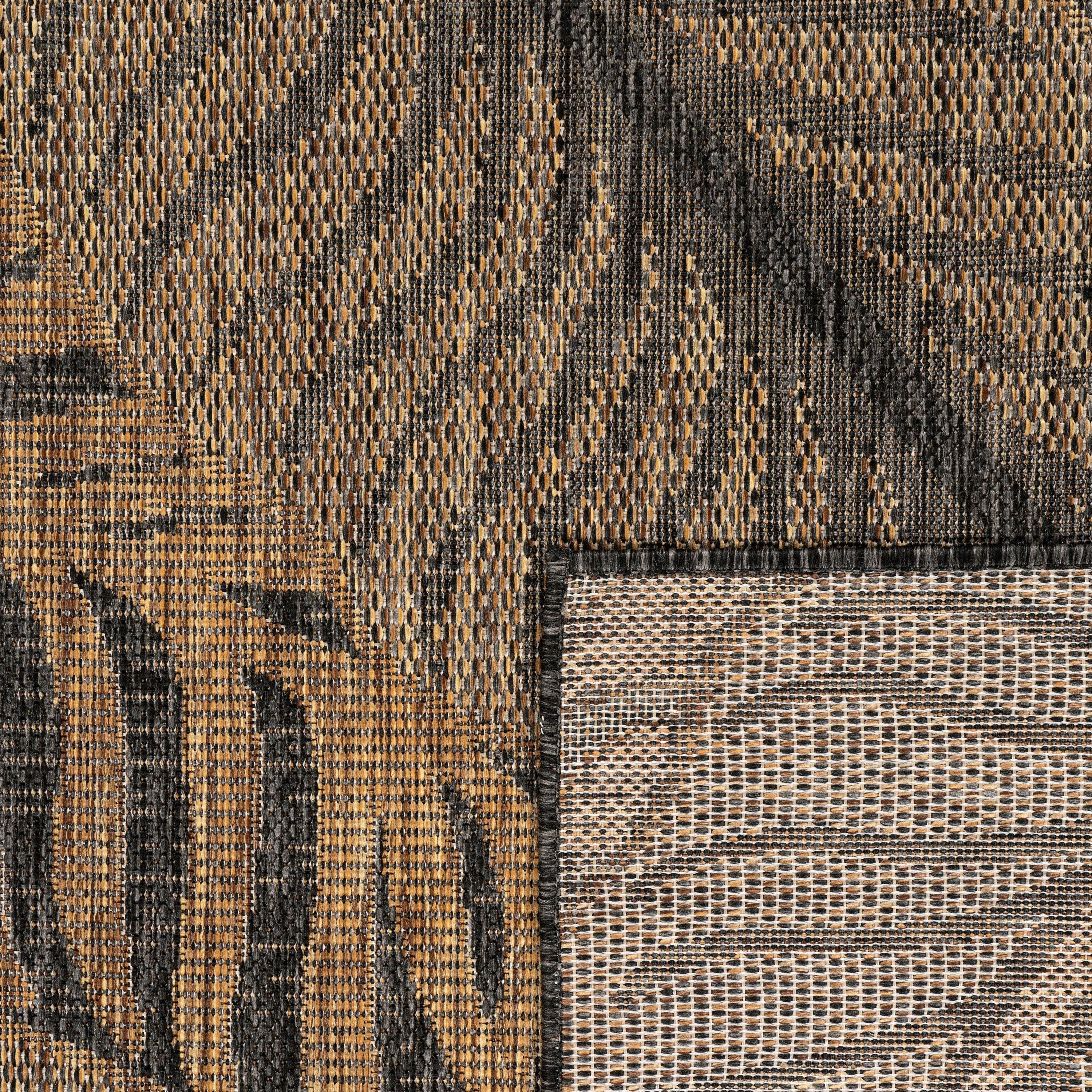 Indoor & Outdoor Rug Captera with Leaves Design RugYourHome