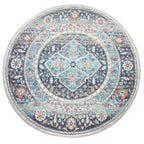 Indoor & Outdoor Rug Torres Oriental Design - Blue Multi, lifestyle image - House Of Avana