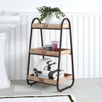 Industrial Freestanding 3-Tier Bathroom Storage Shelving Unit