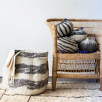 Ingobozi Woven Wool African Storage Basket Kanju Interiors