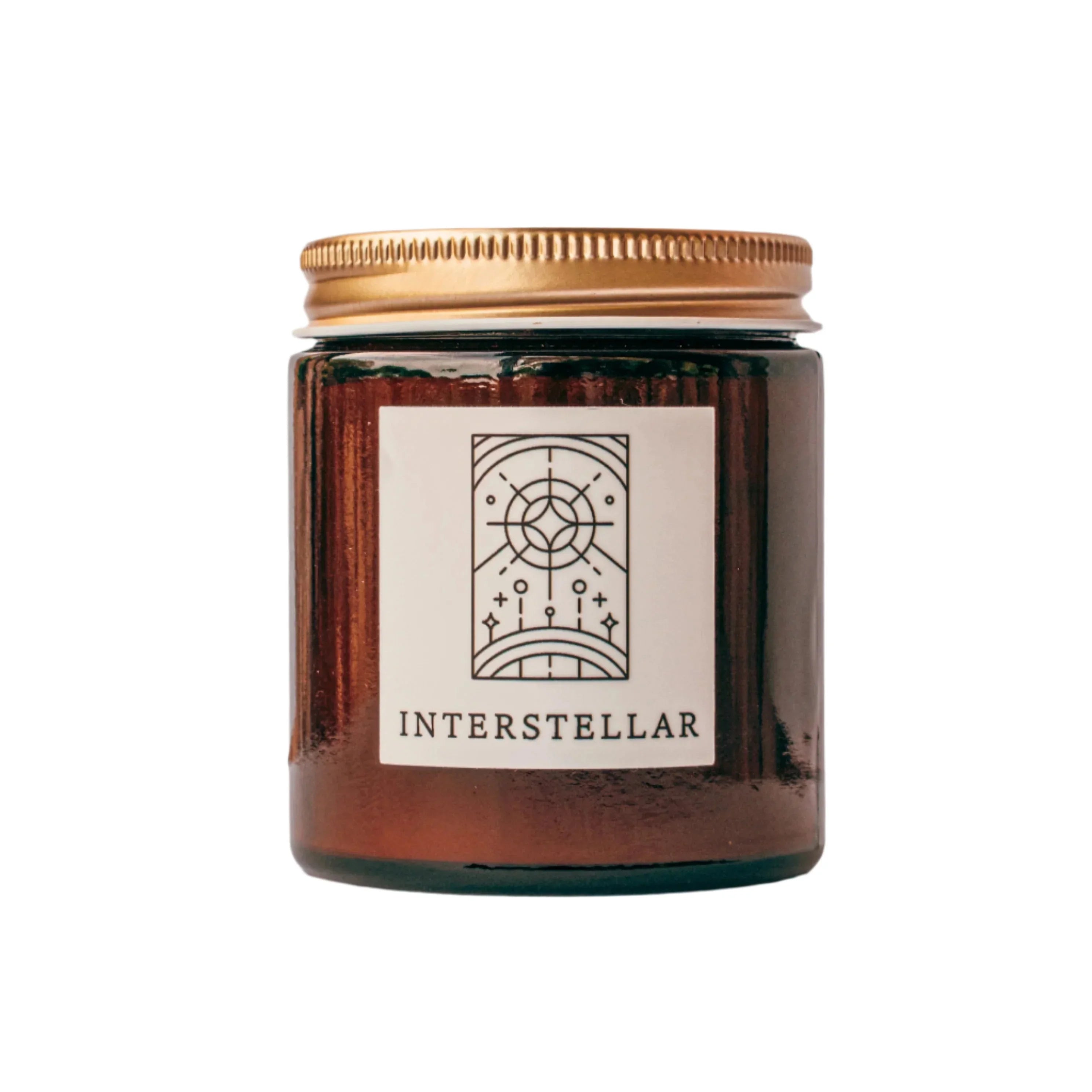 Interstellar Fine Fragrance Candle, back view - House Of Avana