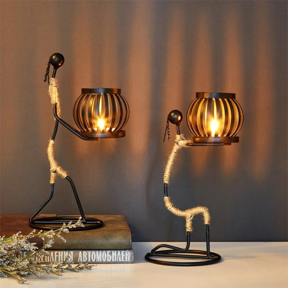 Creative Iron Candle Holder for Home Decor - House Of Avana