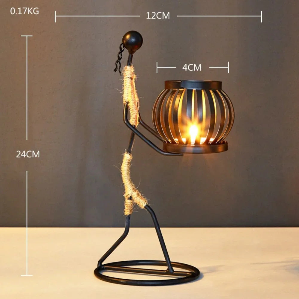 Creative Iron Candle Holder for Home Decor - House Of Avana