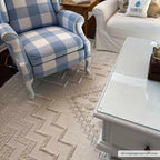 Alya White Fringe Rug Hauteloom