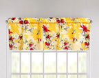 DaDa Bedding Sunshine Yellow Hummingbirds Floral Duvet Cover & Fitted Flat Bed Sheets Set w/ Pillow Cases Window Valances (925) DaDalogy Bedding Collection