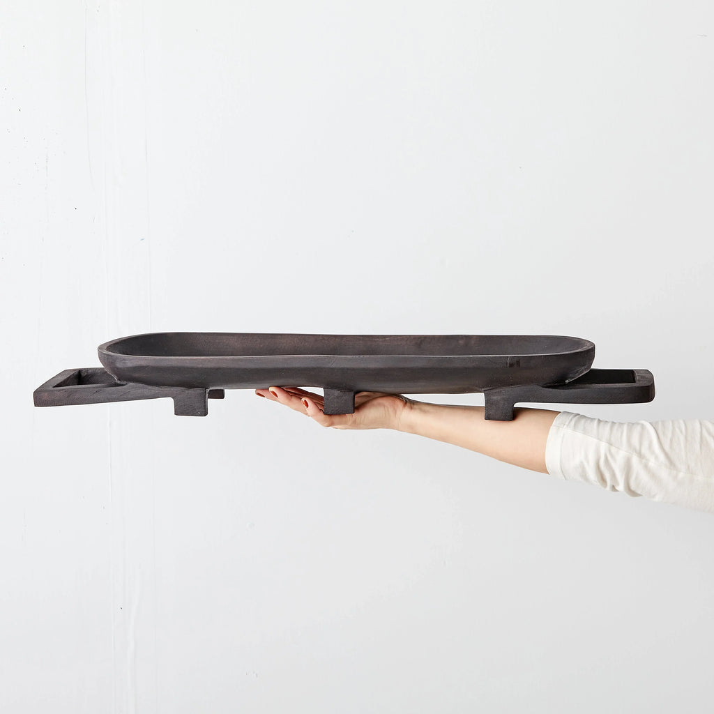 Swazi Long Wooden Serving Tray Kanju Interiors